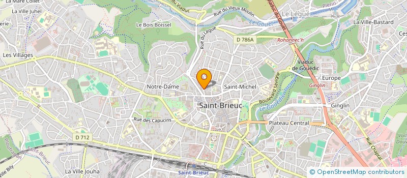 localisation de l'entreprise SCI JEAN BERNARD BERNADETTE IMMOBILIER  SAINT-BRIEUC