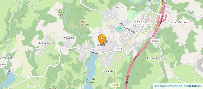 localisation de l'entreprise SCI JEAN CHARLES  BESSINES-SUR-GARTEMPE