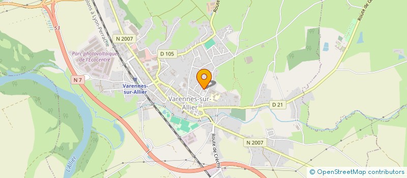 localisation de l'entreprise SCI JEAN CHAUME  VARENNES SUR ALLIER