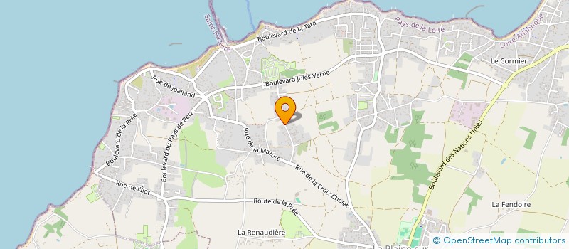 localisation de l'entreprise SCI JEAN CHRIS à LA PLAINE-SUR-MER