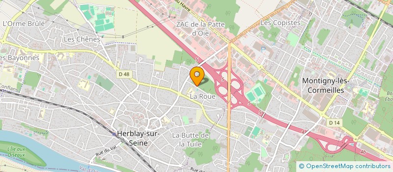 localisation de l'entreprise SCI JEAN-CLAUDE  HERBLAY-SUR-SEINE