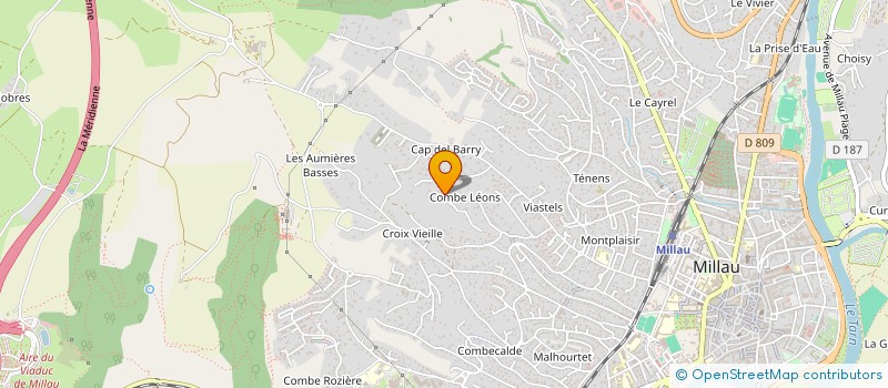 localisation de l'entreprise SCI JEAN CLAUDE RIGAL  MILLAU