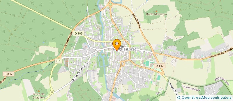 localisation de l'entreprise SCI JEAN COCTEAU A MILLY LA FORET  MILLY-LA-FORET