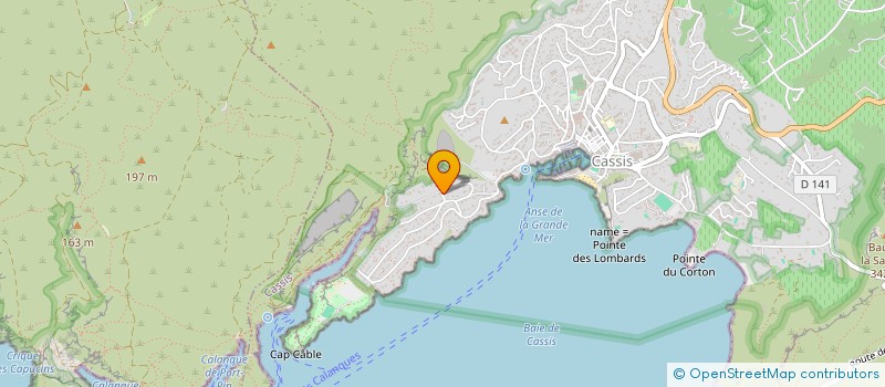 localisation de l'entreprise SCI JEAN CORSIGLIA  CASSIS