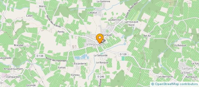localisation de l'entreprise SCI JEAN CUBE  VILLEGOUGE