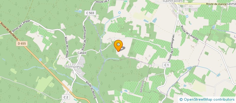 localisation de l'entreprise SCI JEAN DE GOUX  XAINTRAILLES