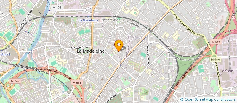 localisation de l'entreprise SCI JEAN DE LA DEULE à MARCQ-EN-BARŒUL