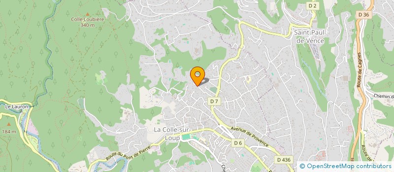 localisation de l'entreprise SCI JEAN DE SAINT PAUL  LA COLLE-SUR-LOUP