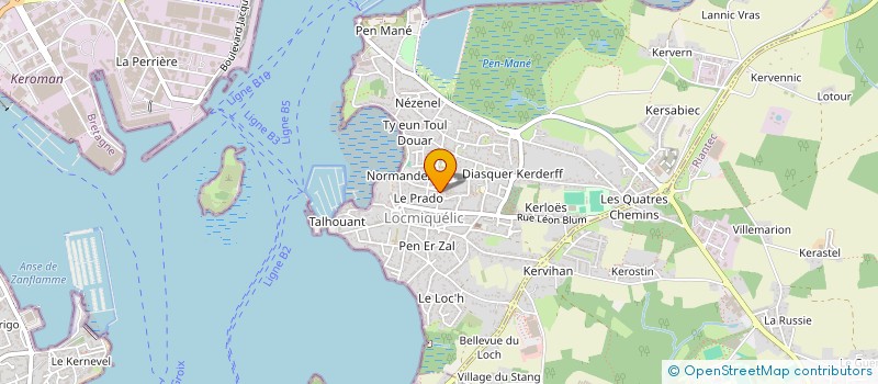 localisation de l'entreprise SCI JEAN ELISA  LOCMIQUELIC