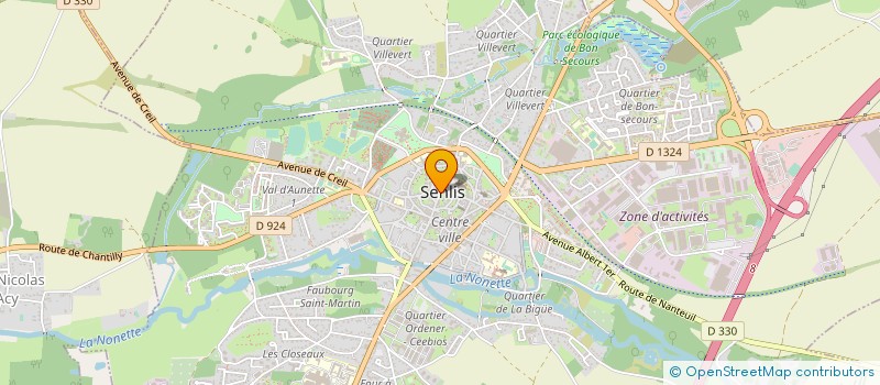 localisation de l'entreprise SCI JEAN ET CLEMENCE  SENLIS