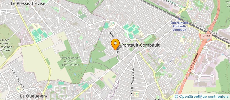 localisation de l'entreprise SCI JEAN FABIEN à PONTAULT-COMBAULT