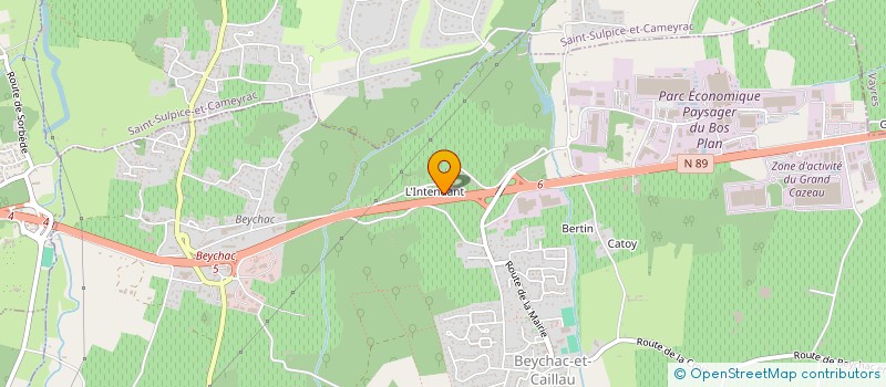 localisation de l'entreprise SCI JEAN FOUQUET  BEYCHAC-ET-CAILLEAU
