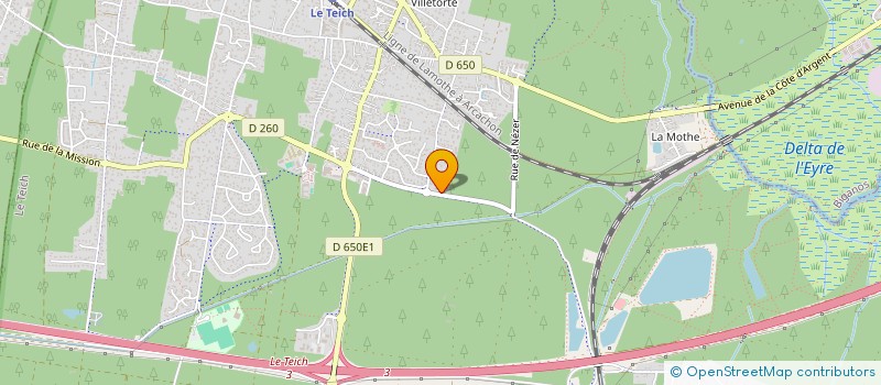 localisation de l'entreprise SCI JEAN INVESTISSEMENT  LE TEICH