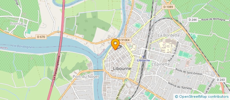 localisation de l'entreprise SCI JEAN JACQUES ROUSSEAU  LIBOURNE