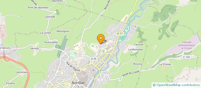 localisation de l'entreprise SCI JEAN-JAURES à AURILLAC