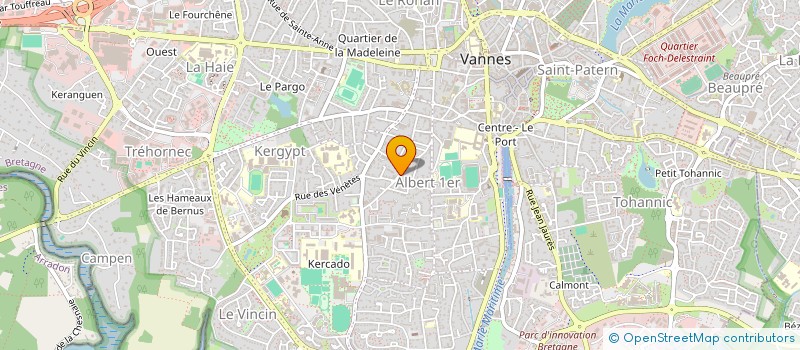 localisation de l'entreprise SCI JEAN JAURES à VANNES