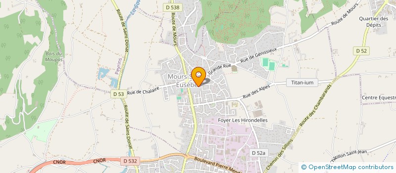 localisation de l'entreprise SCI JEAN JAURES  MOURS-SAINT-EUSEBE