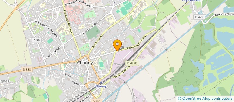 localisation de l'entreprise SCI JEAN JAURES  CHAUNY