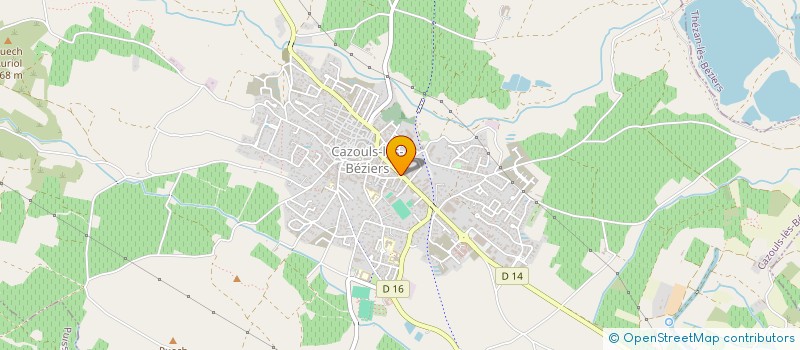 localisation de l'entreprise SCI JEAN JAURES  CAZOULS-LES-BEZIERS