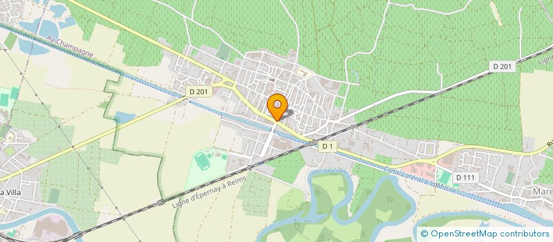 localisation de l'entreprise SCI JEAN JAURES  AY-CHAMPAGNE