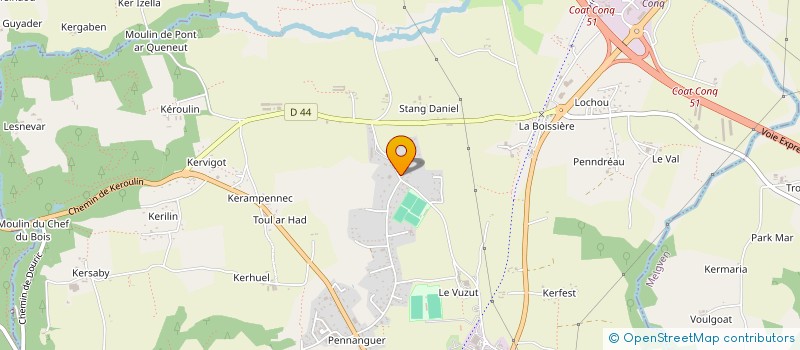 localisation de l'entreprise SCI JEAN JAURES  CONCARNEAU