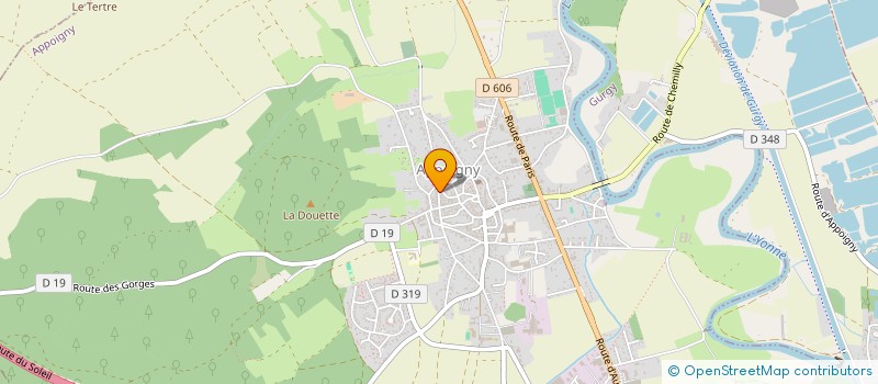 localisation de l'entreprise SCI JEAN JAURES  APPOIGNY