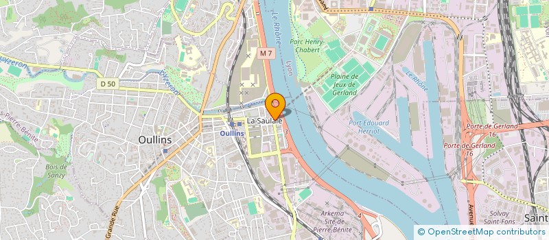 localisation de l'entreprise SCI JEAN JAURES  OULLINS-PIERRE-BENITE