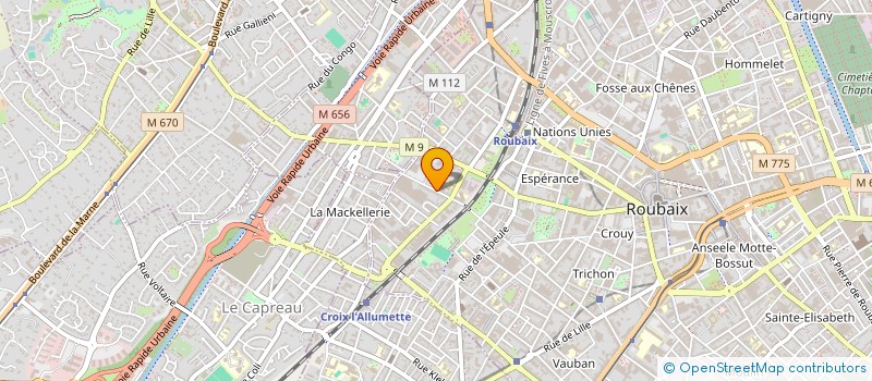 localisation de l'entreprise SCI JEAN JAURES  ROUBAIX