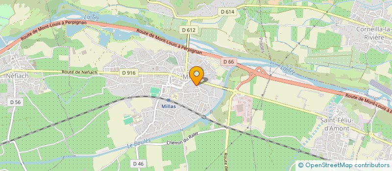 localisation de l'entreprise SCI JEAN JAURES  MILLAS