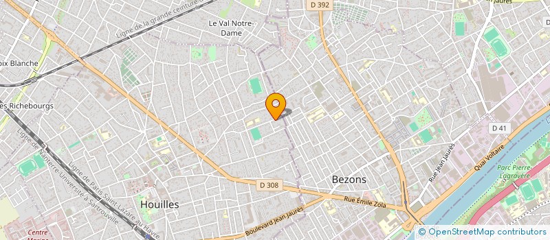 localisation de l'entreprise SCI JEAN JAURES  HOUILLES