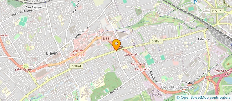 localisation de l'entreprise SCI JEAN JAURES  LIEVIN