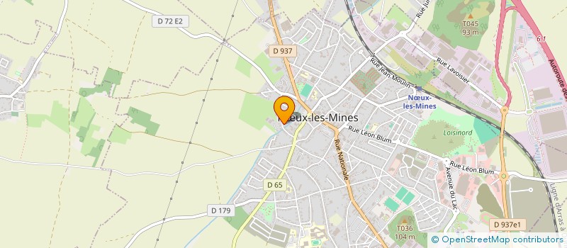 localisation de l'entreprise SCI JEAN JAURES  NOEUX LES MINES