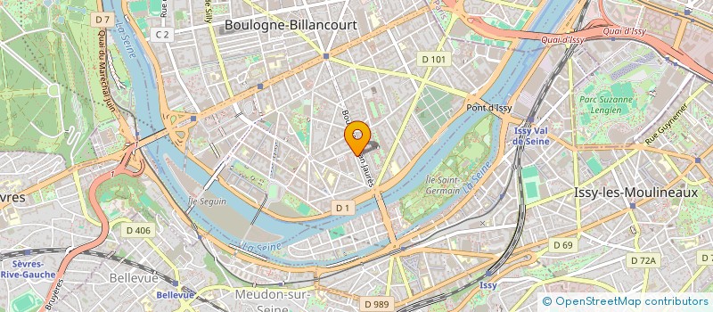 localisation de l'entreprise SCI JEAN JAURES OUEST DISTRIBUTION à BOULOGNE-BILLANCOURT