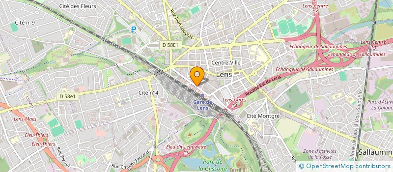 localisation de l'entreprise SCI JEAN LETIENNE  LENS