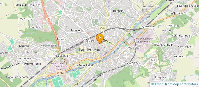 localisation de l'entreprise SCI JEAN LOUIS ROLLAND  LANDERNEAU