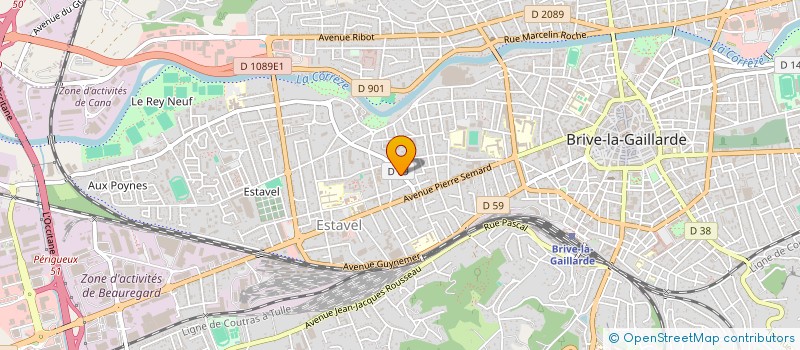 localisation de l'entreprise SCI JEAN MAISTRE  BRIVE-LA-GAILLARDE