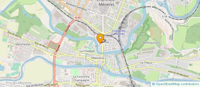 localisation de l'entreprise SCI JEAN MARIE DE LORRAINE  CHARLEVILLE-MEZIERES