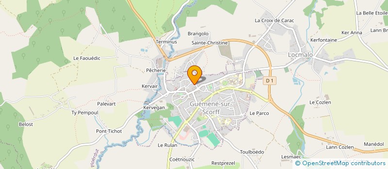 localisation de l'entreprise SCI JEAN MARTIN  GUEMENE-SUR-SCORFF