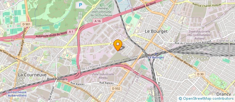 localisation de l'entreprise SCI JEAN MERMOZ à LA COURNEUVE