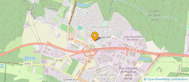 localisation de l'entreprise SCI JEAN MERMOZ  PLAISIR