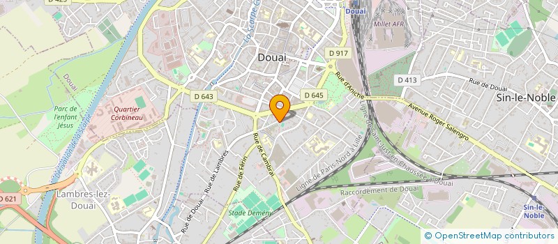 localisation de l'entreprise SCI JEAN MIC à DOUAI