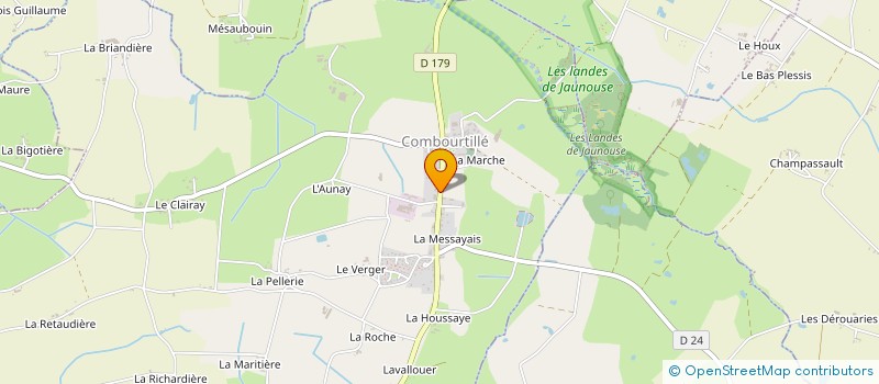 localisation de l'entreprise SCI JEAN-MICHEL ET ANITA BAUDOUIN  COMBOURTILLE