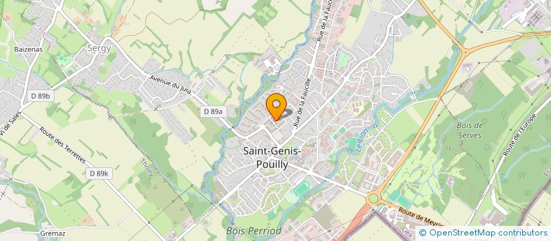 localisation de l'entreprise SCI JEAN-MONNET à SAINT-GENIS-POUILLY