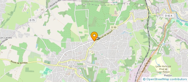 localisation de l'entreprise SCI JEAN MOULIN  CHAPONOST