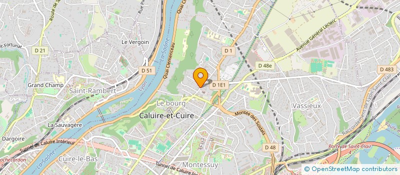 localisation de l'entreprise SCI JEAN MOULIN CF  CALUIRE-ET-CUIRE