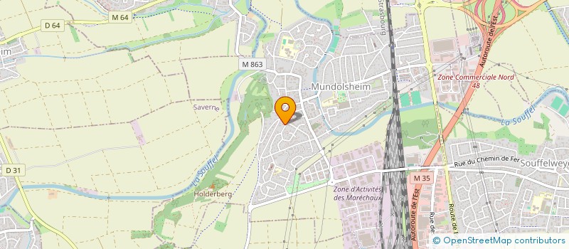 localisation de l'entreprise SCI JEAN NOCK  MUNDOLSHEIM