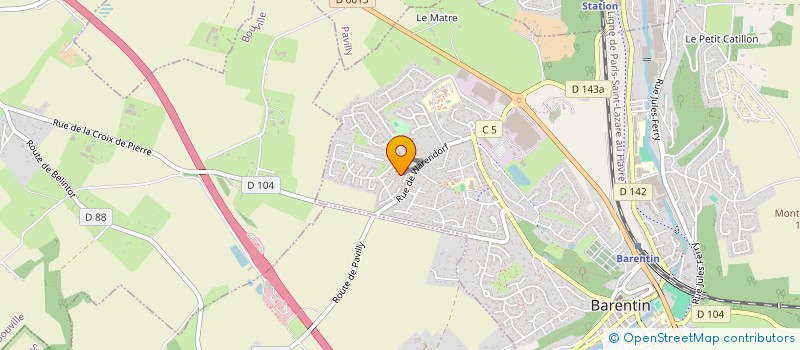 localisation de l'entreprise SCI JEAN PASTOL  BARENTIN