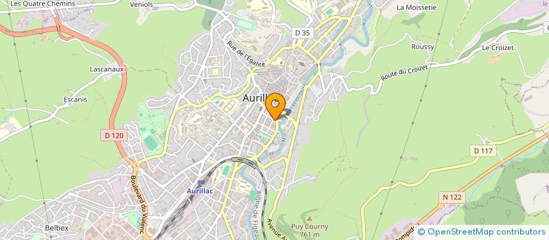 localisation de l'entreprise SCI JEAN PAUL BOYER à AURILLAC