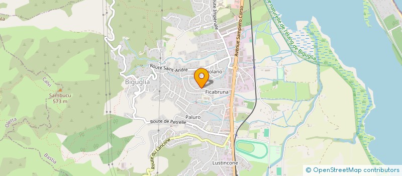 localisation de l'entreprise SCI JEAN PHILIPPE à BIGUGLIA