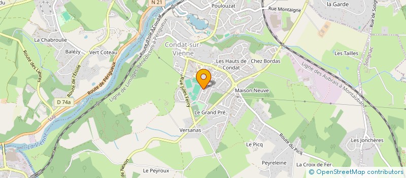 localisation de l'entreprise SCI JEAN PIERRE  CONDAT-SUR-VIENNE